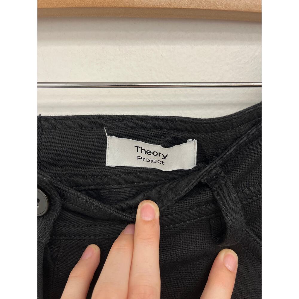 Theory Project Cotton Wool Twill Five-Pocket Relaxed Utility Barrel Pants Size 4 - Picture 10 of 16